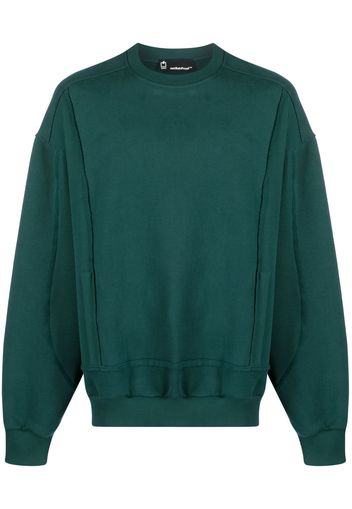 STYLAND panelled soft-jersey jumper - Grün