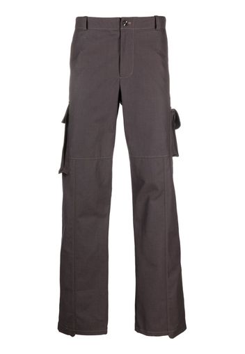 STYLAND asymmetric-hem cargo pants - Braun