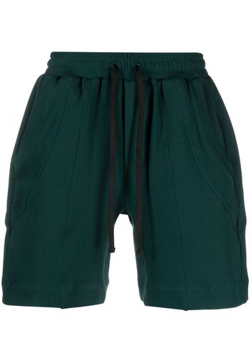 STYLAND drawstring-waistband organic-cotton shorts - Grün