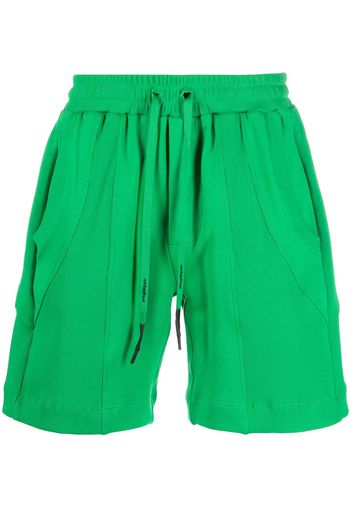 STYLAND drawstring-waistband organic-cotton shorts - Grün