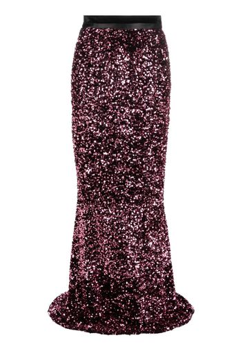 STYLAND sequin-embellished maxi skirt - Rot