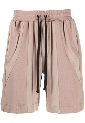 STYLAND drawstring-waistband organic-cotton shorts - Nude