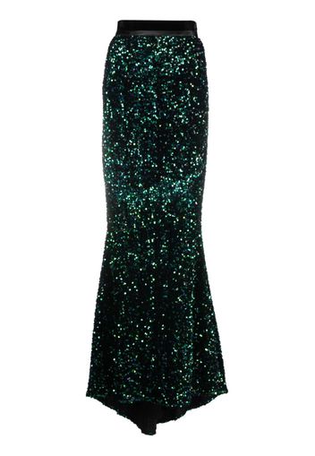 STYLAND sequin-embellished maxi skirt - Schwarz