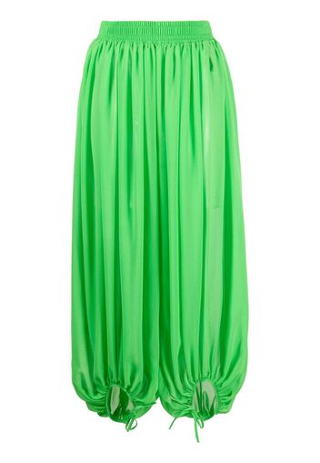 STYLAND pleated cropped balloon trousers - Grün