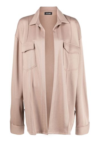 STYLAND long-sleeved cotton shirt - Nude