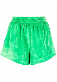 Styland high-waisted velvet shorts - Grün