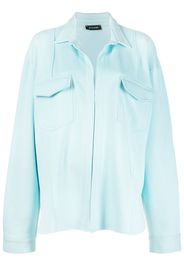 STYLAND Hemdjacke mit lockerem Schnitt - Blau