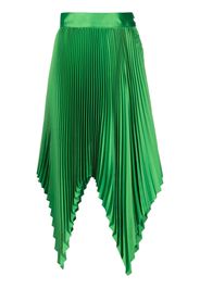 STYLAND fully pleated asymmetric skirt - Grün