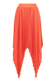 STYLAND asymmetric pleated skirt - Orange