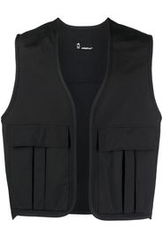 STYLAND x notRainProof open-front vest - Schwarz