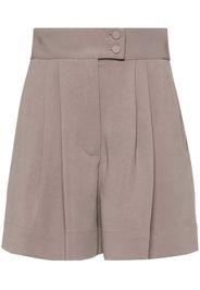 STYLAND pleated high-waist tailored shorts - Grau