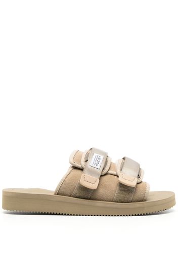 Suicoke Pantoletten mit Logo-Patch - Nude