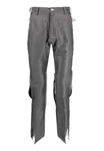 sulvam slim cut-out trousers - Grau