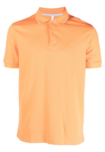 Sun 68 embroidered-detail polo shirt - Orange