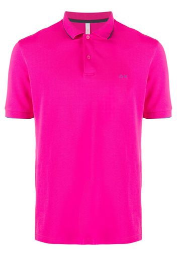 Sun 68 embroidered-detail polo shirt - Rosa