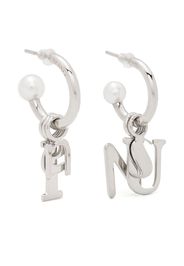 Sunnei metal letter earrings - Silber