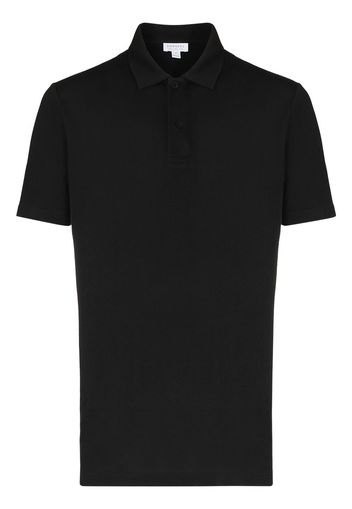 Sunspel 'Riviera' Poloshirt - Schwarz