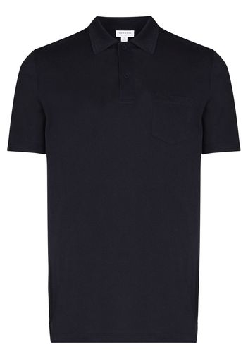 Sunspel 'Riviera' Poloshirt - Blau