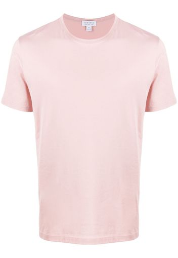 Sunspel T-Shirt mit Rundhalsausschnitt - Rosa