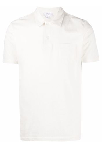 Sunspel Poloshirt mit aufgesetzter Tasche - Gelb