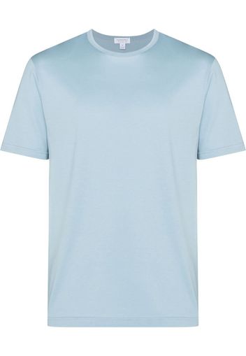 Sunspel round-neck short-sleeved T-shirt - Blau