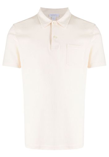 Sunspel short-sleeves cotton polo shirt - Nude