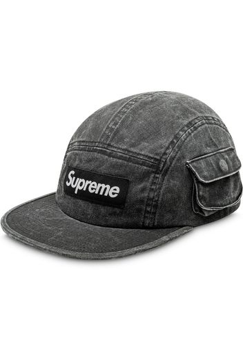 Supreme Baseballkappe mit geknöpfter Tasche - Grau