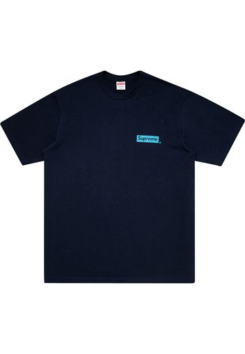 Supreme T-Shirt mit Spiral-Print - Blau