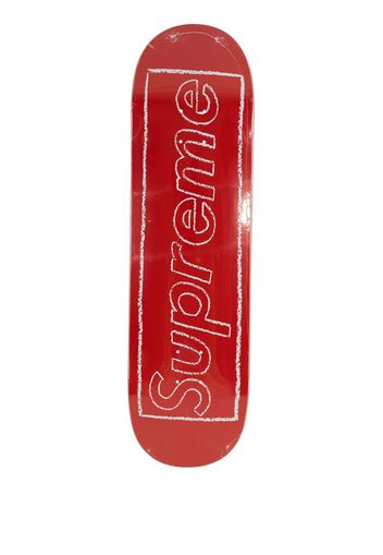 Supreme x KAWS Chalk logo skateboard deck - Rot