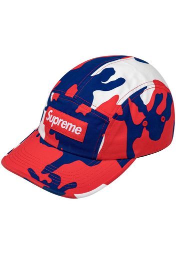 Supreme washed chino twill camp cap - Rot