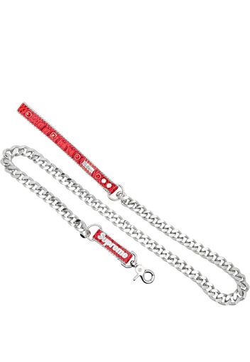 Supreme x B.B. Simon studded dog leash "SS22" - Rot