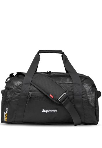 Supreme logo-patch duffle bag - Schwarz