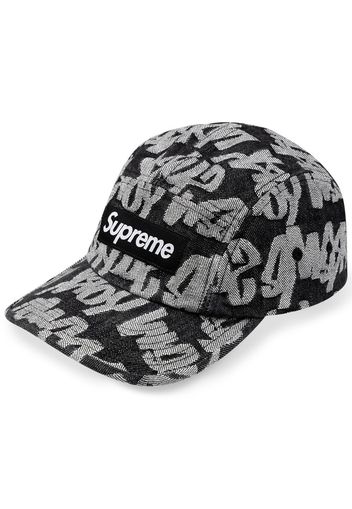 Supreme jacquard camp cap - Schwarz