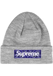 Supreme Supreme x New Era Beanie mit Logo - Grau