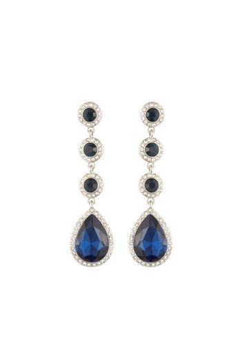 Susan Caplan Vintage Regal faux-sapphire chandelier earrings - Silber