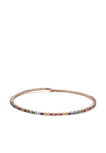 Suzanne Kalan 18kt 'Rainbow' Rotgoldchoker mit Diamanten und Saphiren - ROSE GOLD