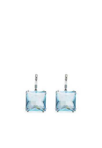 Swarovski Millenia square-cut crystal earrings - Blau