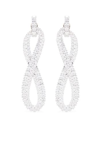 Swarovski Hyperbola embellished clip-on earrings - Silber