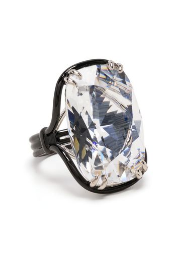 Swarovski Harmonia crystal-embellished ring - Schwarz