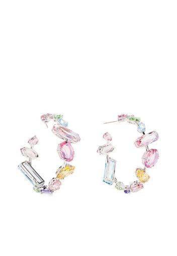 Swarovski Gema crystal-embellished hoop earrings - Mehrfarbig