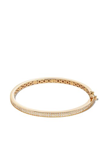 Sydney Evan 14kt yellow gold pavé-set bangle