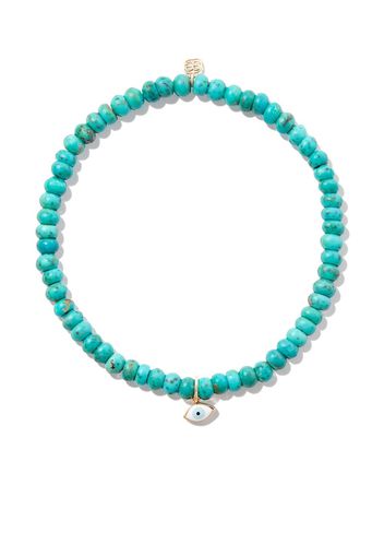 Sydney Evan 14kt yellow gold turquoise bracelet