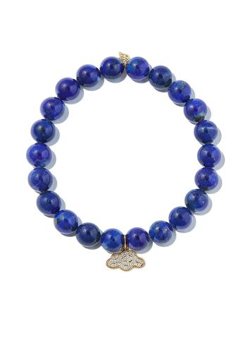 SYDNEY EVAN 14kt yellow gold lapis lazuli charm bracelet