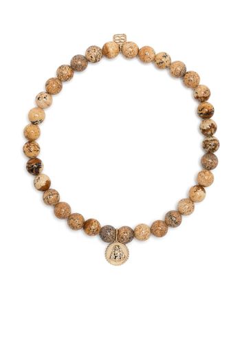 Sydney Evan 14kt yellow gold Buddha beaded bracelet - Braun