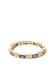 Sydney Evan 14kt yellow gold sapphire and diamond eternity ring