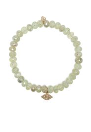 Sydney Evan 14kt yellow gold Evil Eye prehnite bracelet - Gelb