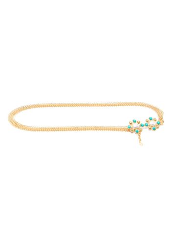 Sylvia Toledano flower-shaped detail chain belt - Gold