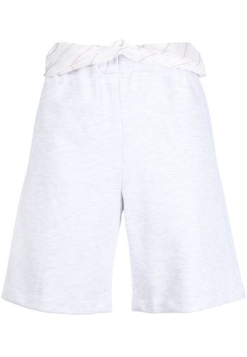 System cotton track shorts - Grau