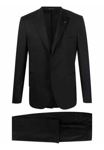 Tagliatore fitted single-breasted suit - Schwarz