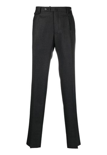 Tagliatore virgin-wool slim-cut trousers - Grau